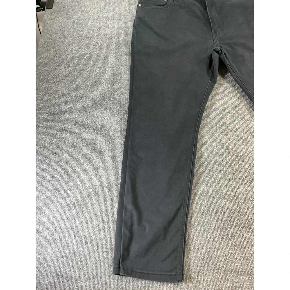 Levis 541 Athletic Fit Jeans Mens 40x30 Black Stretch Tapered Denim Pants Casual